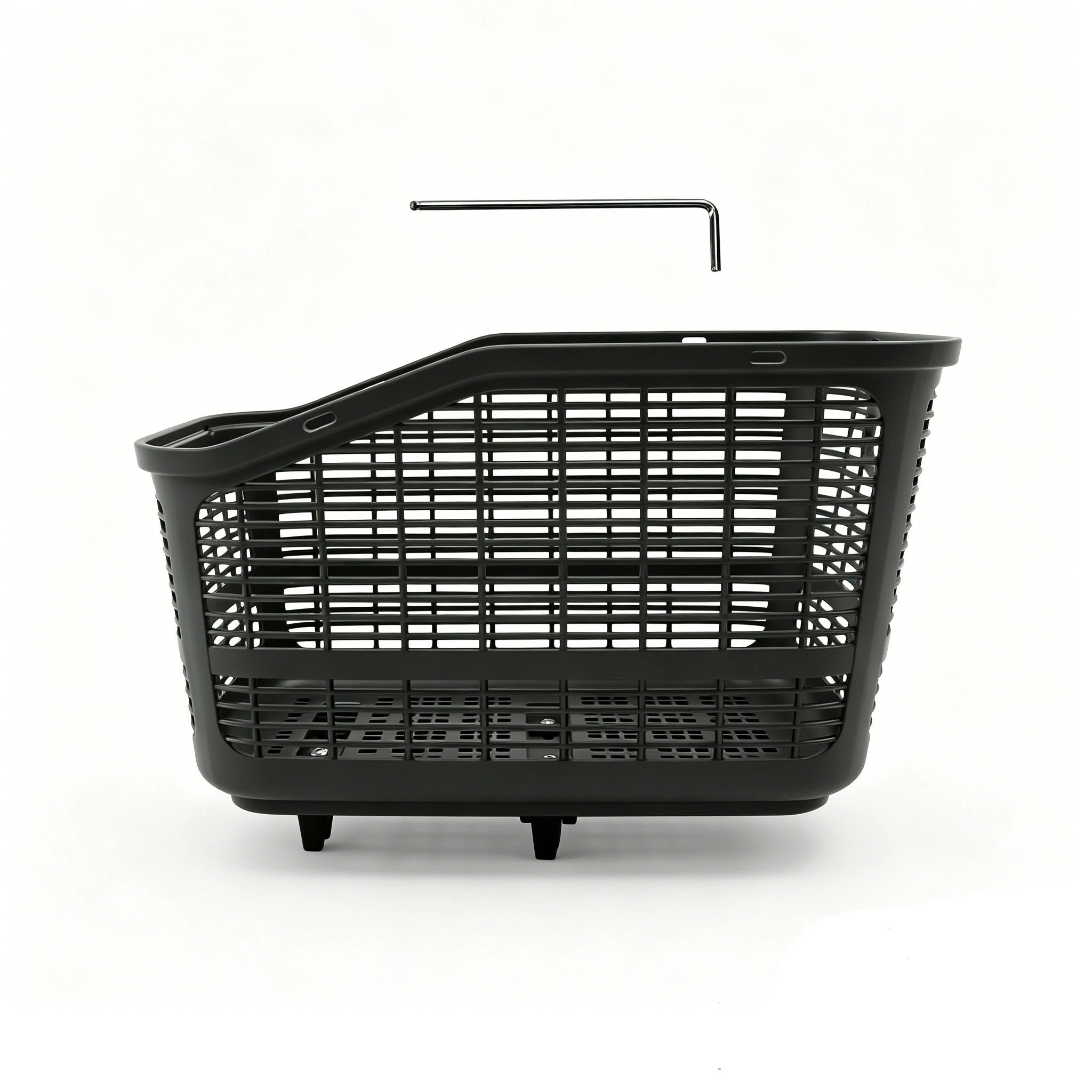 Onemile e-bike rear rack basket mounted behind the saddle for extra cargo storage
