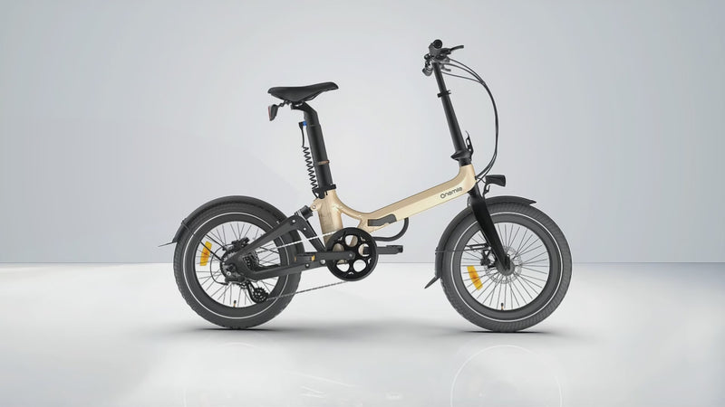 Foldable Onemile Nomad Ebike accessories for travel